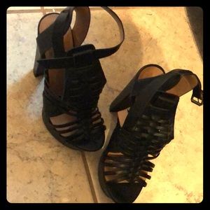 Strappy Black Heels